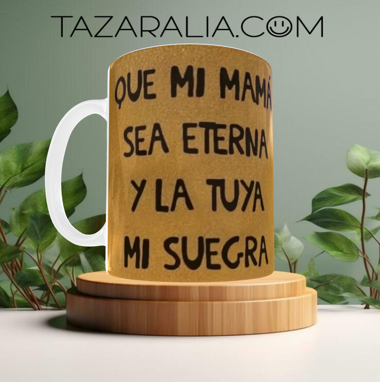 Taza divertida con frase