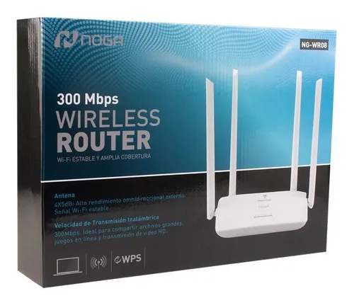 Router inalámbrico Noga NG-WR08 300 Mbps