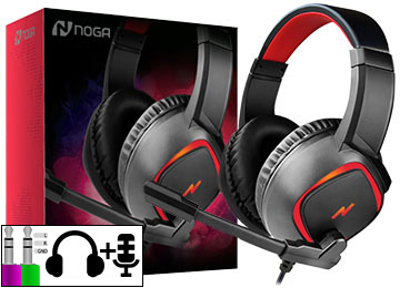Auriculares gamer Noga BASS POWER