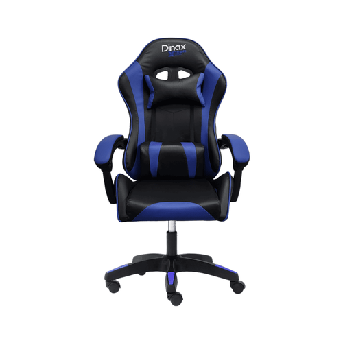 Silla gamer Dinax azul y negra