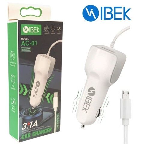 Cargador para auto VIBEK AC-01