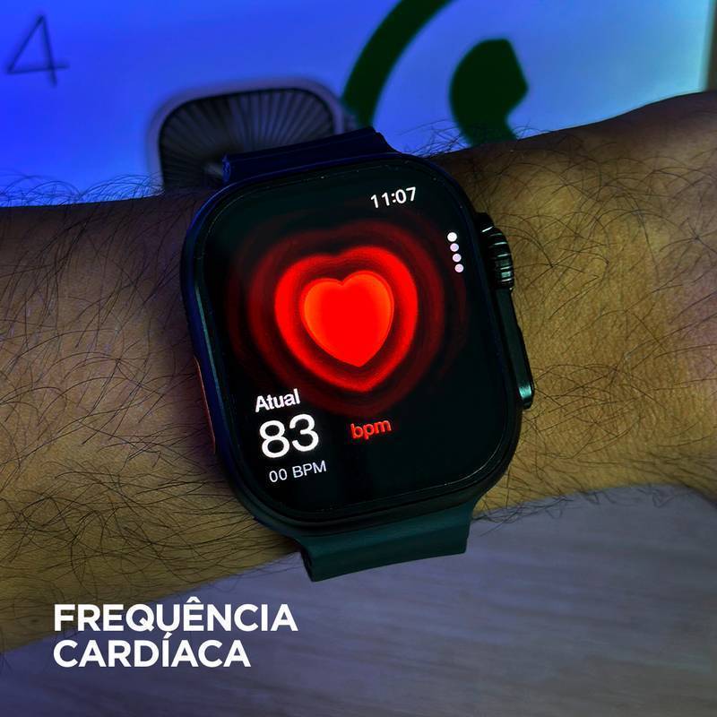 Smartwatch U4 Plus – Tecnologia AMOLED e Funções Inteligentes