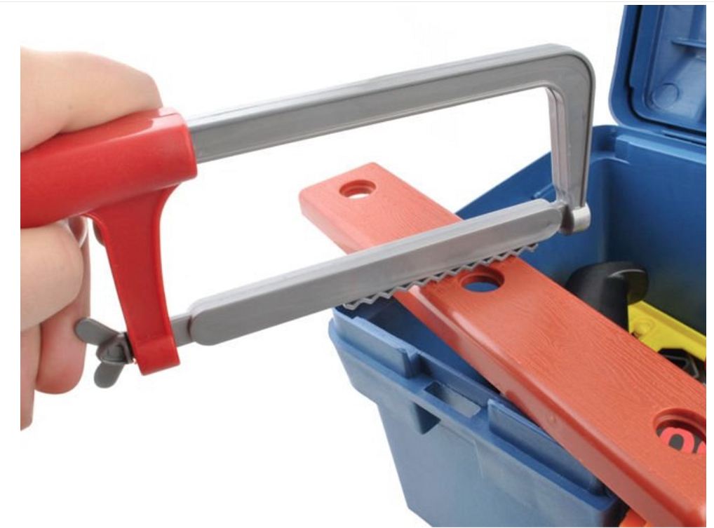 Gereedschapskoffer met speelgoedgereedschap