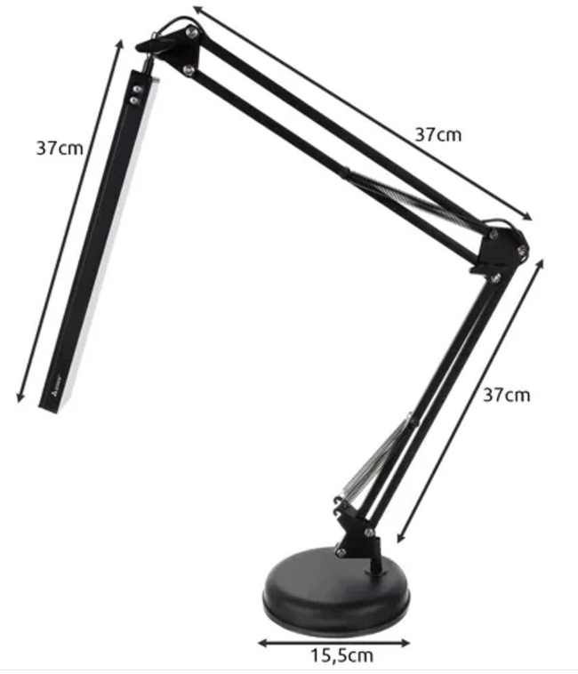 Bureaulamp met verstelbare arm