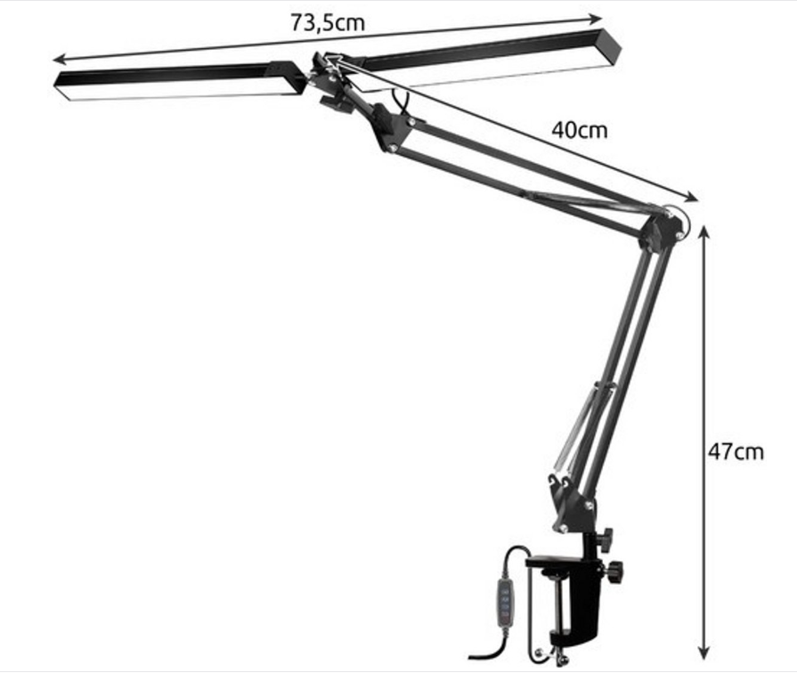 Bureaulamp met verstelbare arm