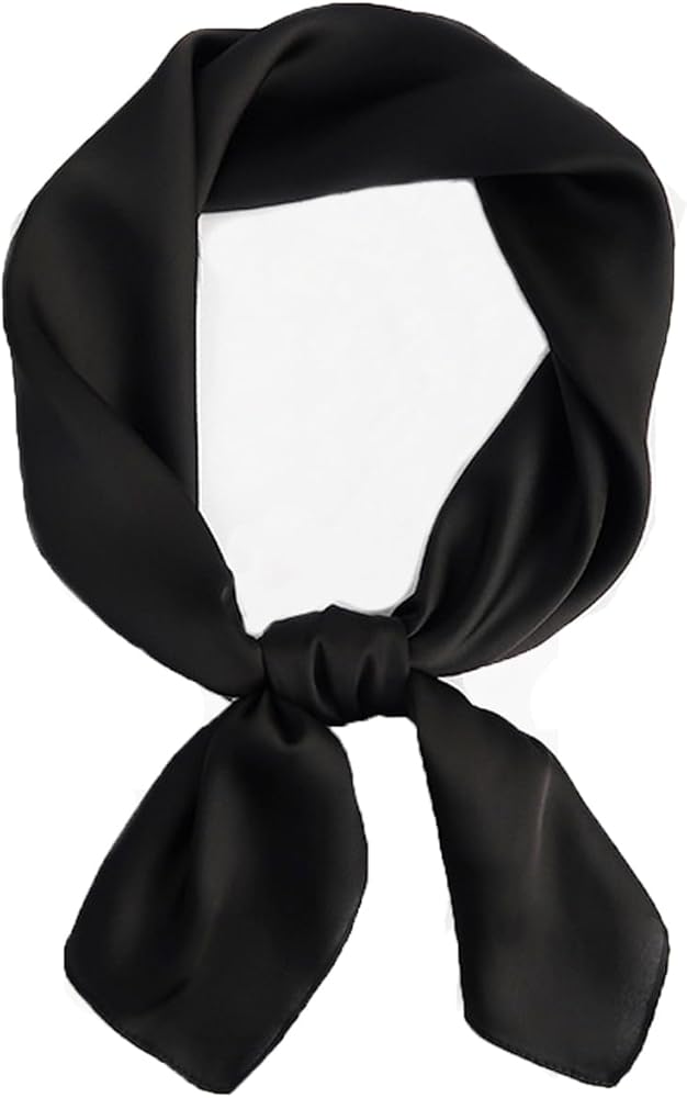 Foulard en soie noir