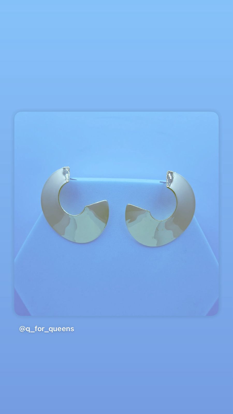 Gold Statement Hoop Earrings