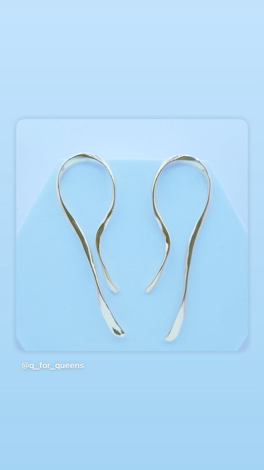 Modern Twist Drop Earrings