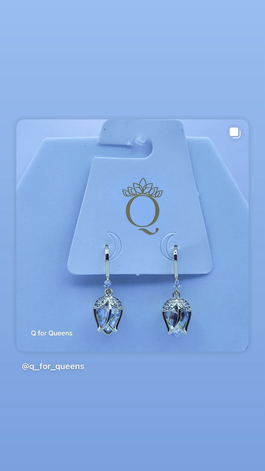 Elegant Crystal Drop Earrings