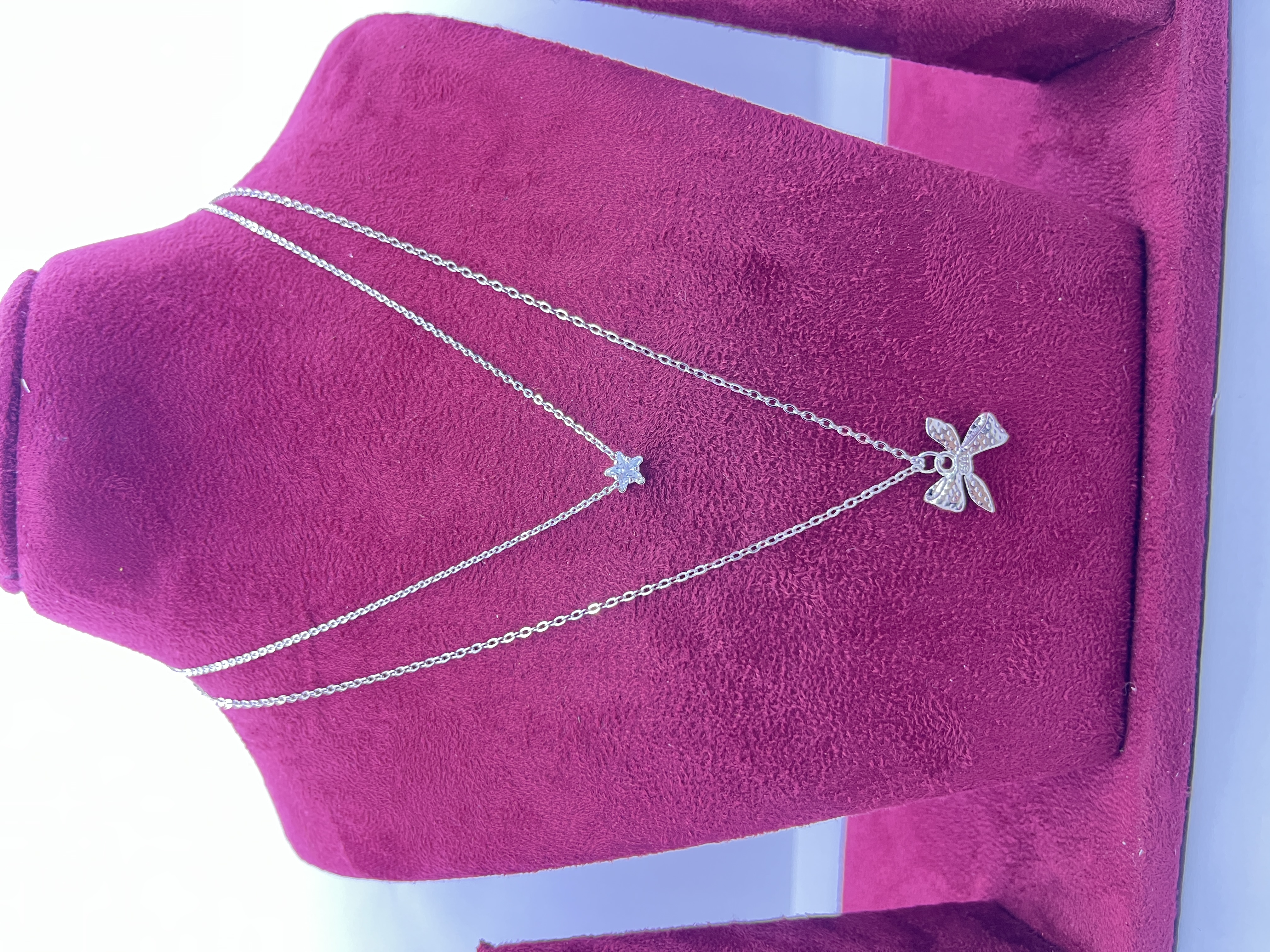 Elegant Layered Silver Necklace