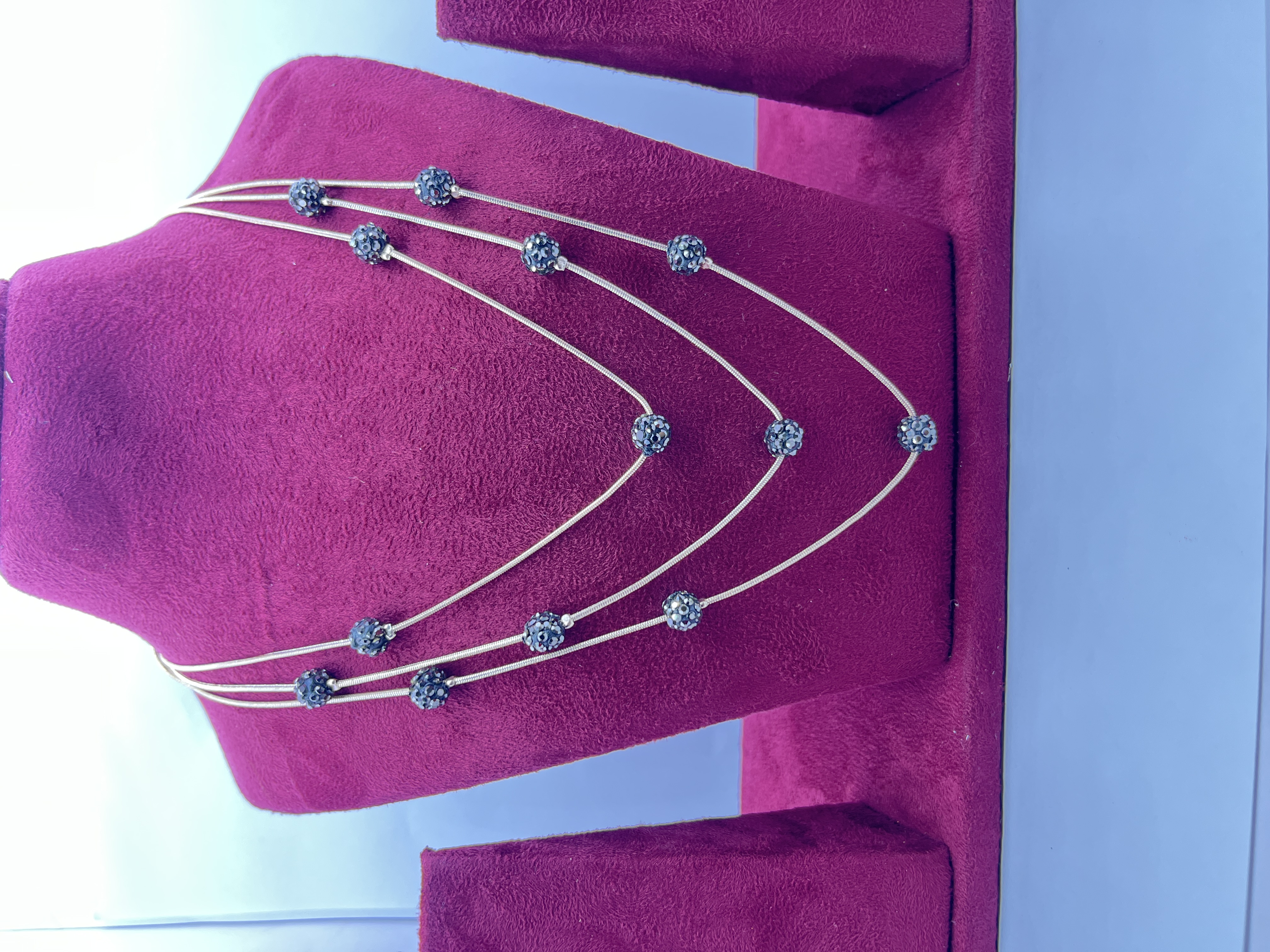 Elegant Layered Silver Necklace