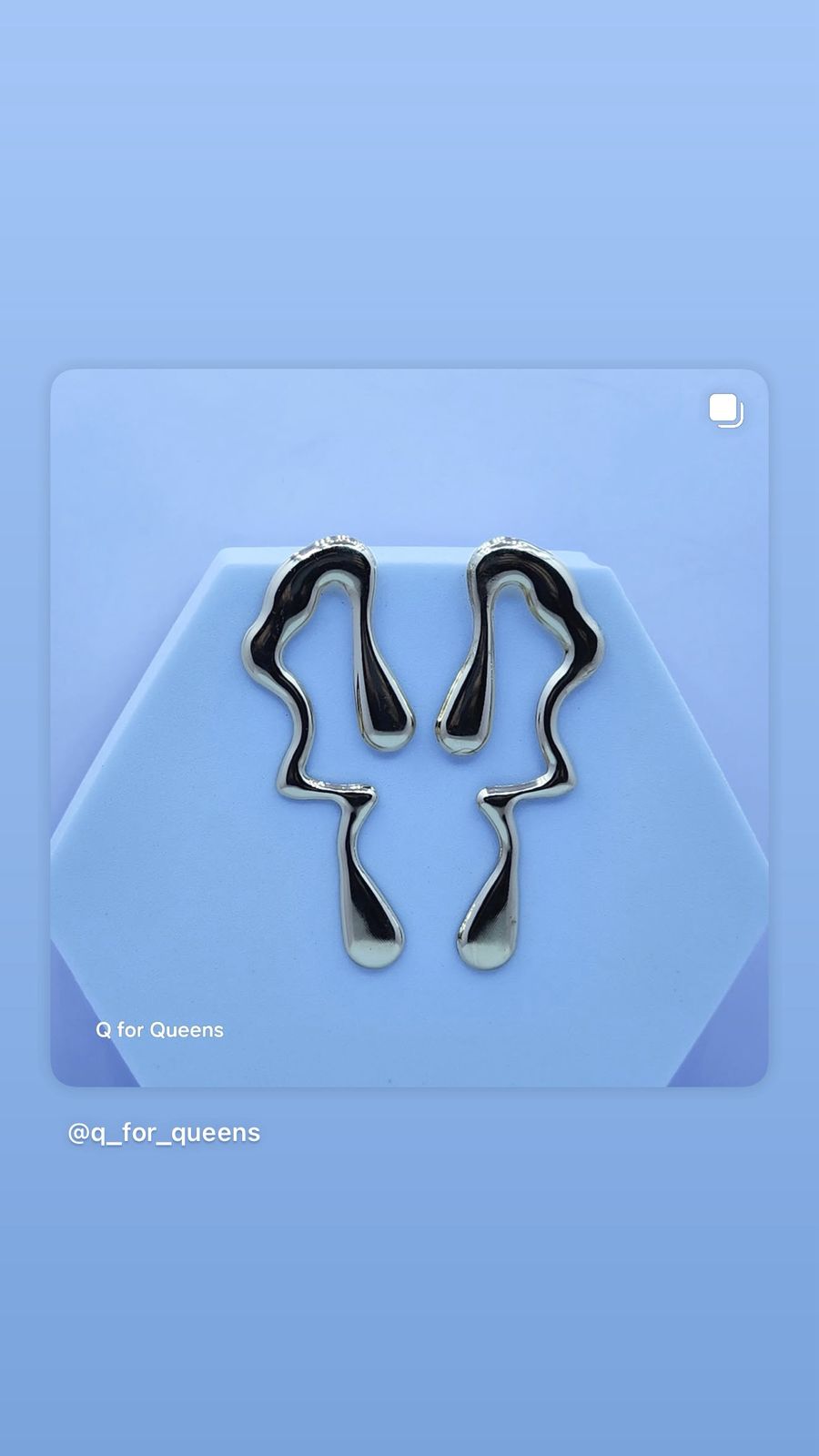 Abstract Gold Earrings