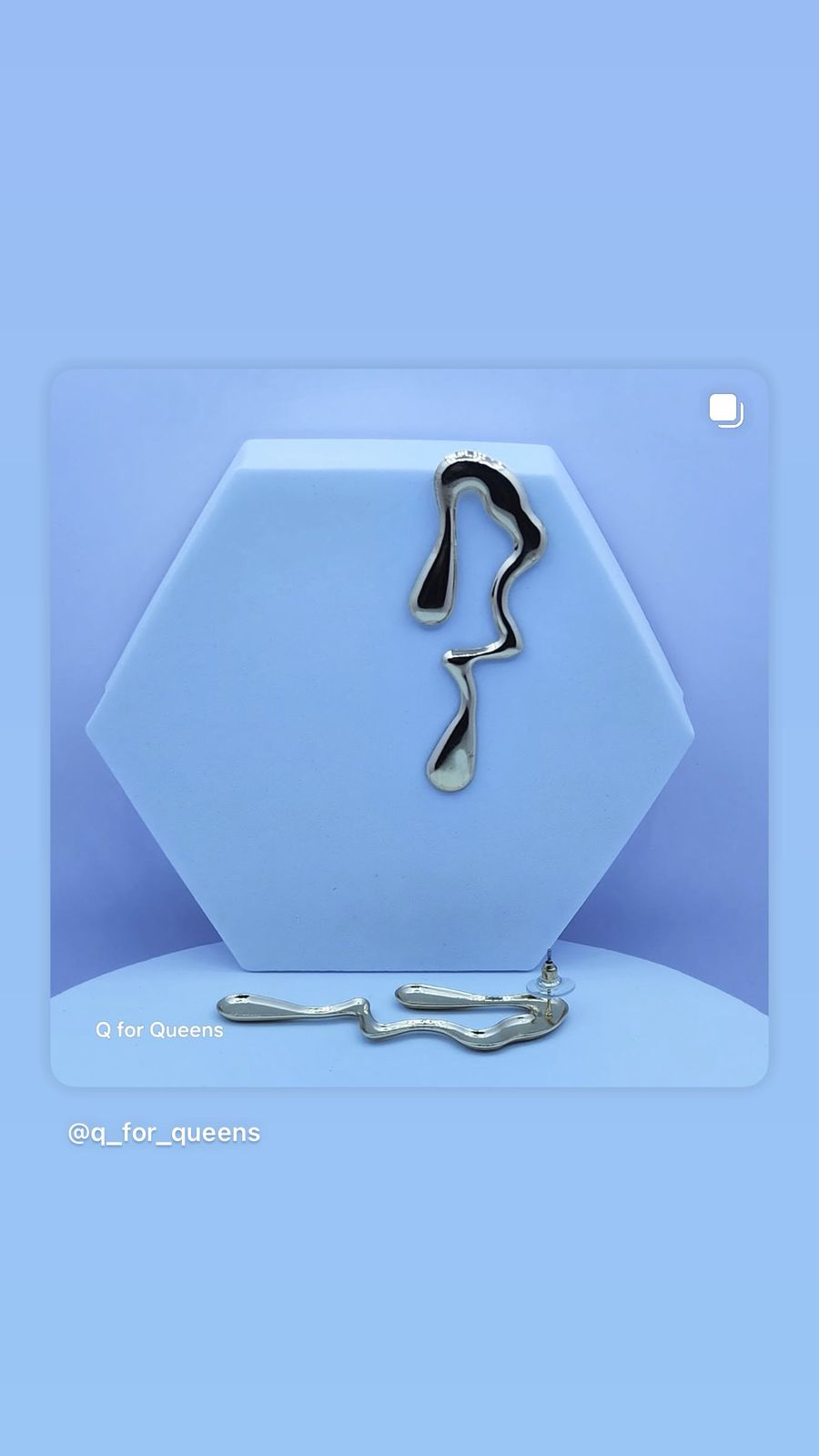 Abstract Gold Earrings