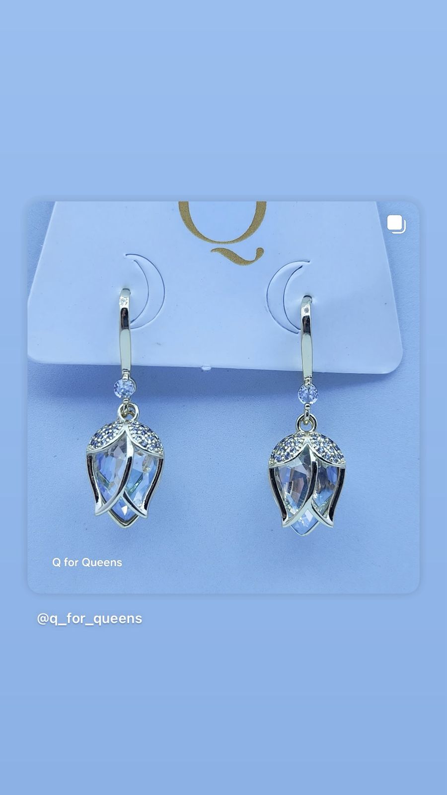 Elegant Crystal Drop Earrings