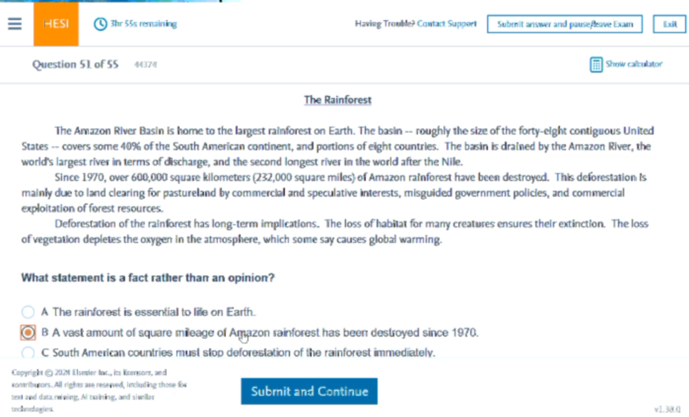 2025 HESI A2 Comprehension Q&A Set | Chamberlain 2025