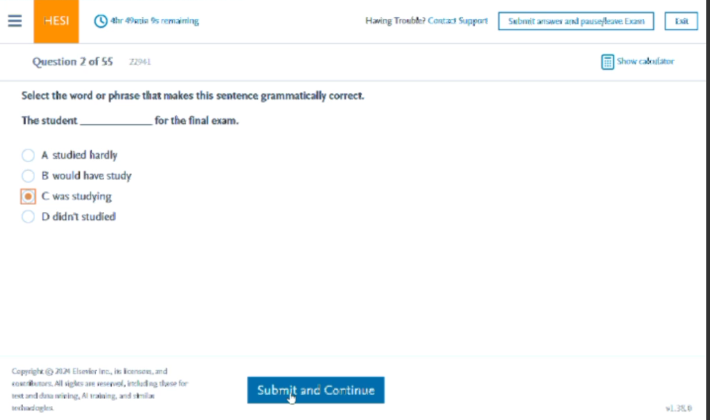 2025 HESI A2 Grammar Q&A Set | Chamberlain Updated 2025