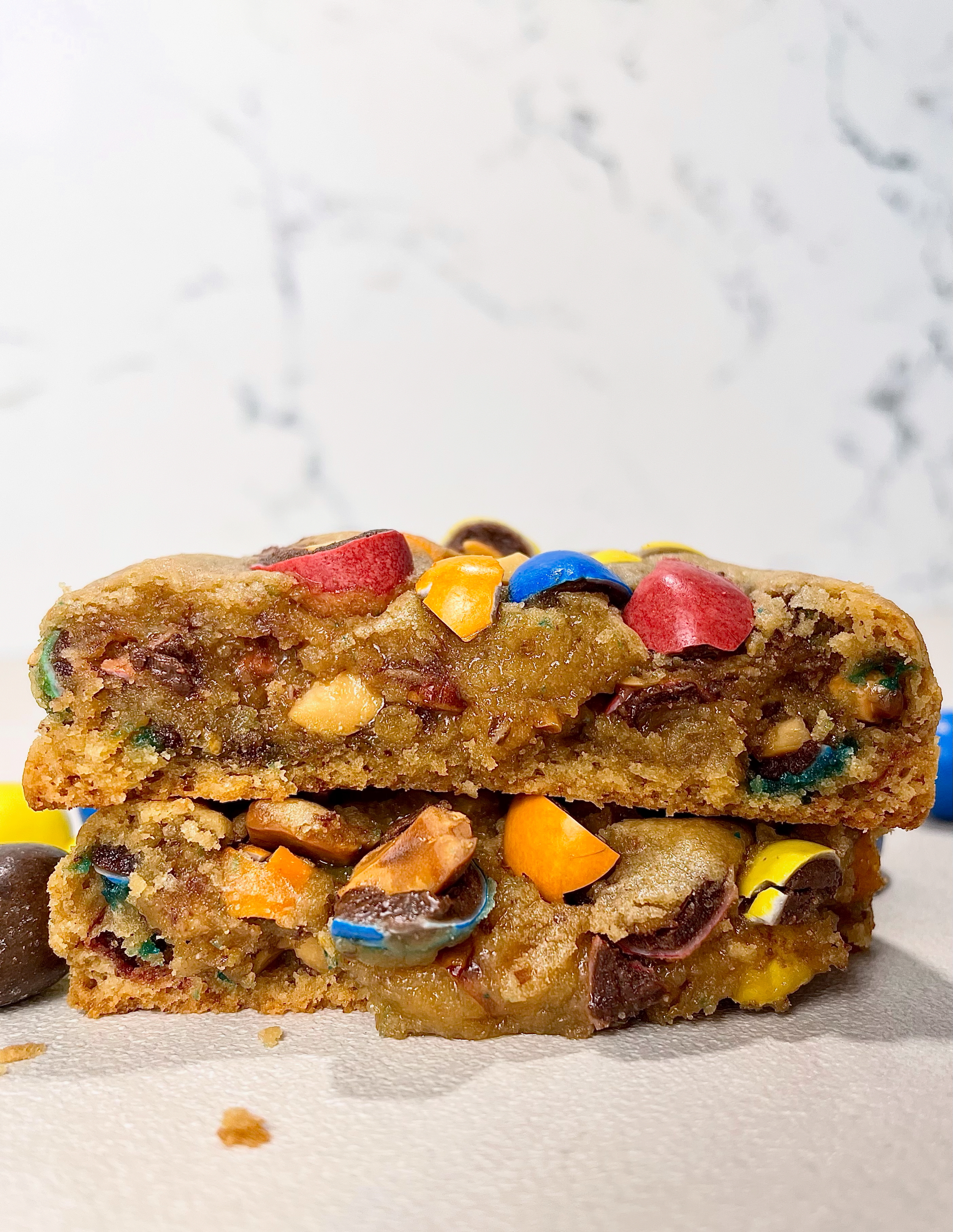 Cookie au chocolat noir et blanc