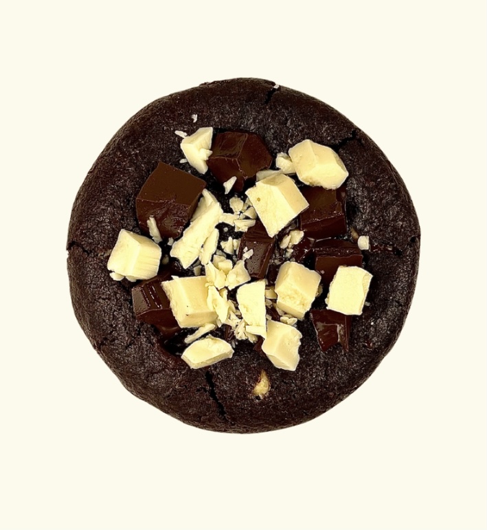 Cookie au chocolat noir et blanc