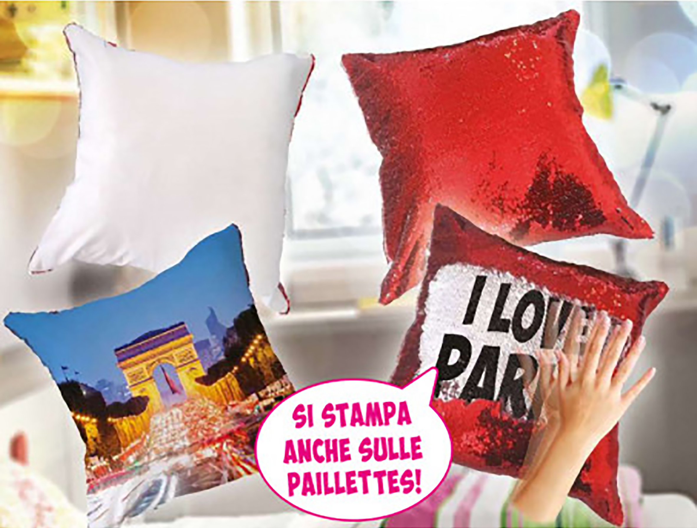 Cuscino paillettes