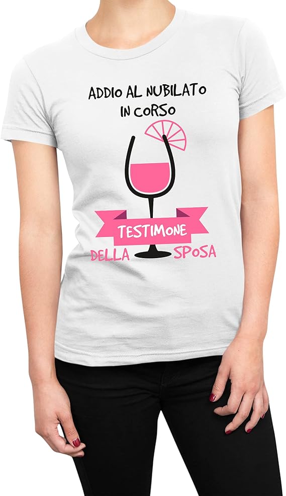 T-shirt Addio al Nubilato Testimone della Sposa