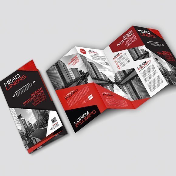 Brochure Aziendale Piega a Due/Tre