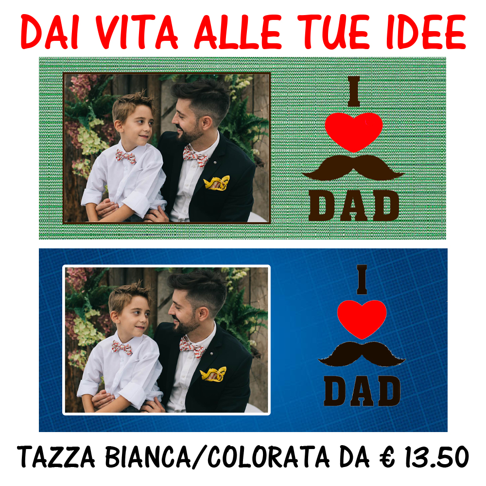 Tazza personalizzata 'I Love Dad'