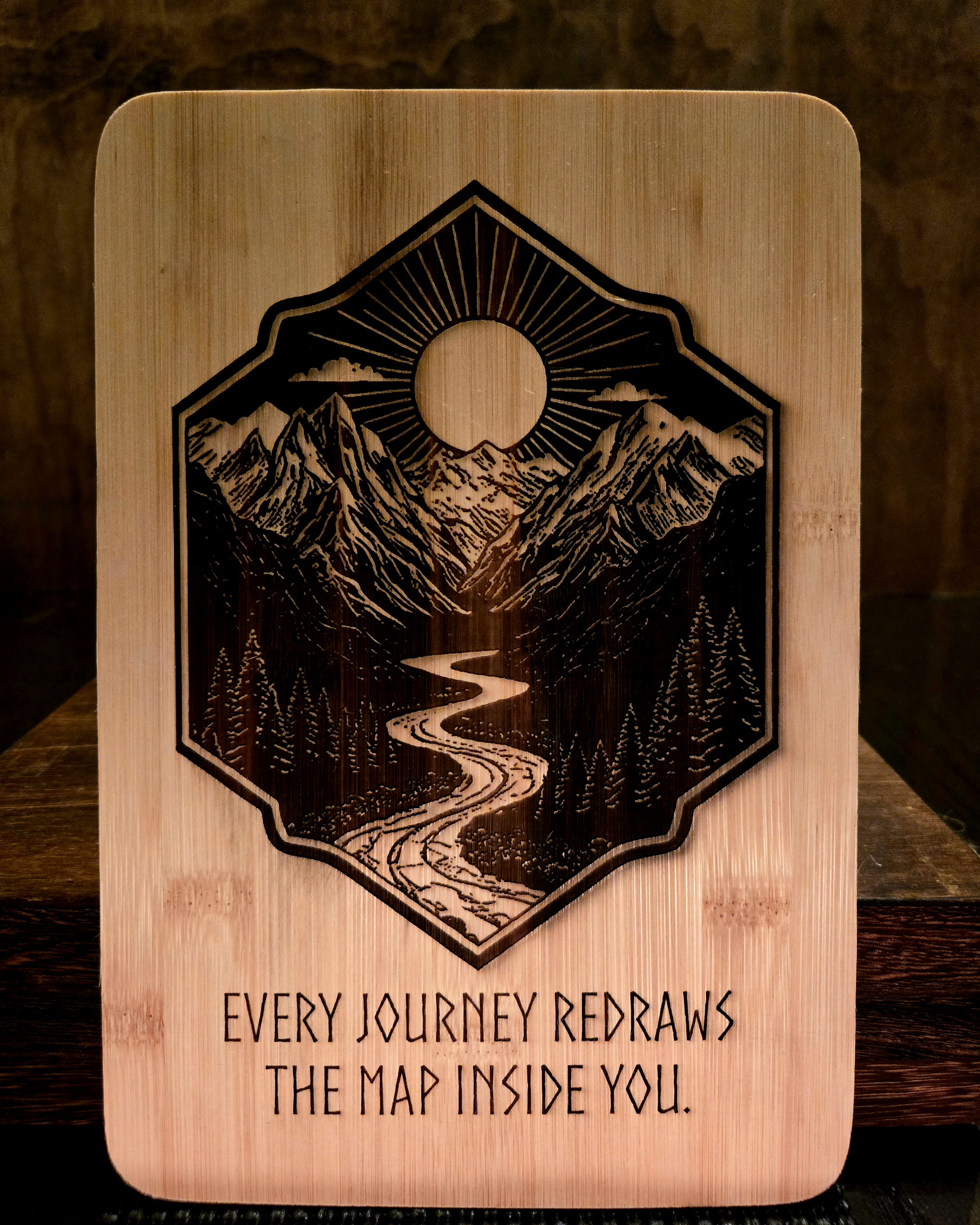 Custom Bamboo Cutting Board - Art Designed by Me