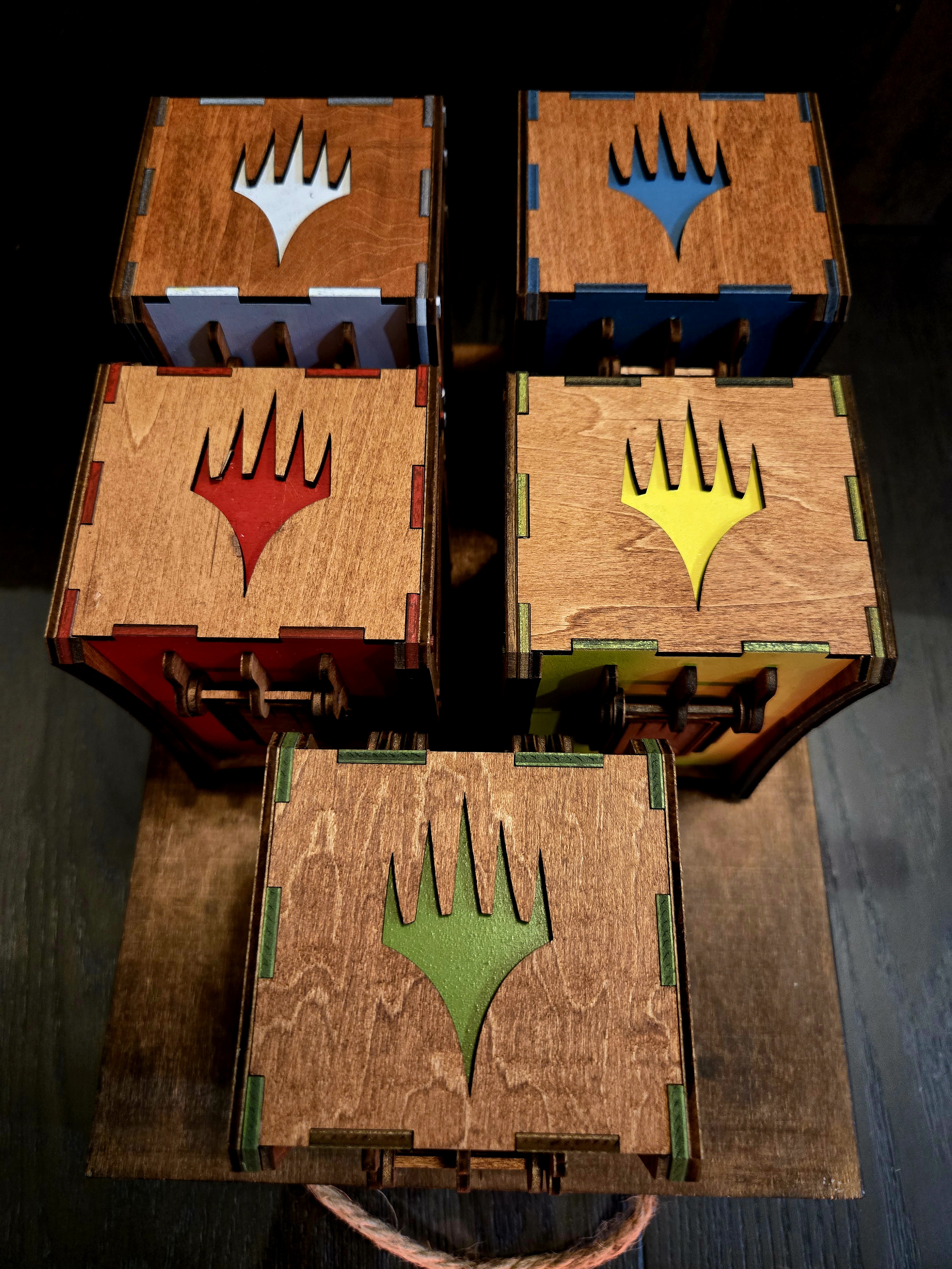 Commander Deck Box — With Hinged Lid, Latch, & MTG Emblem