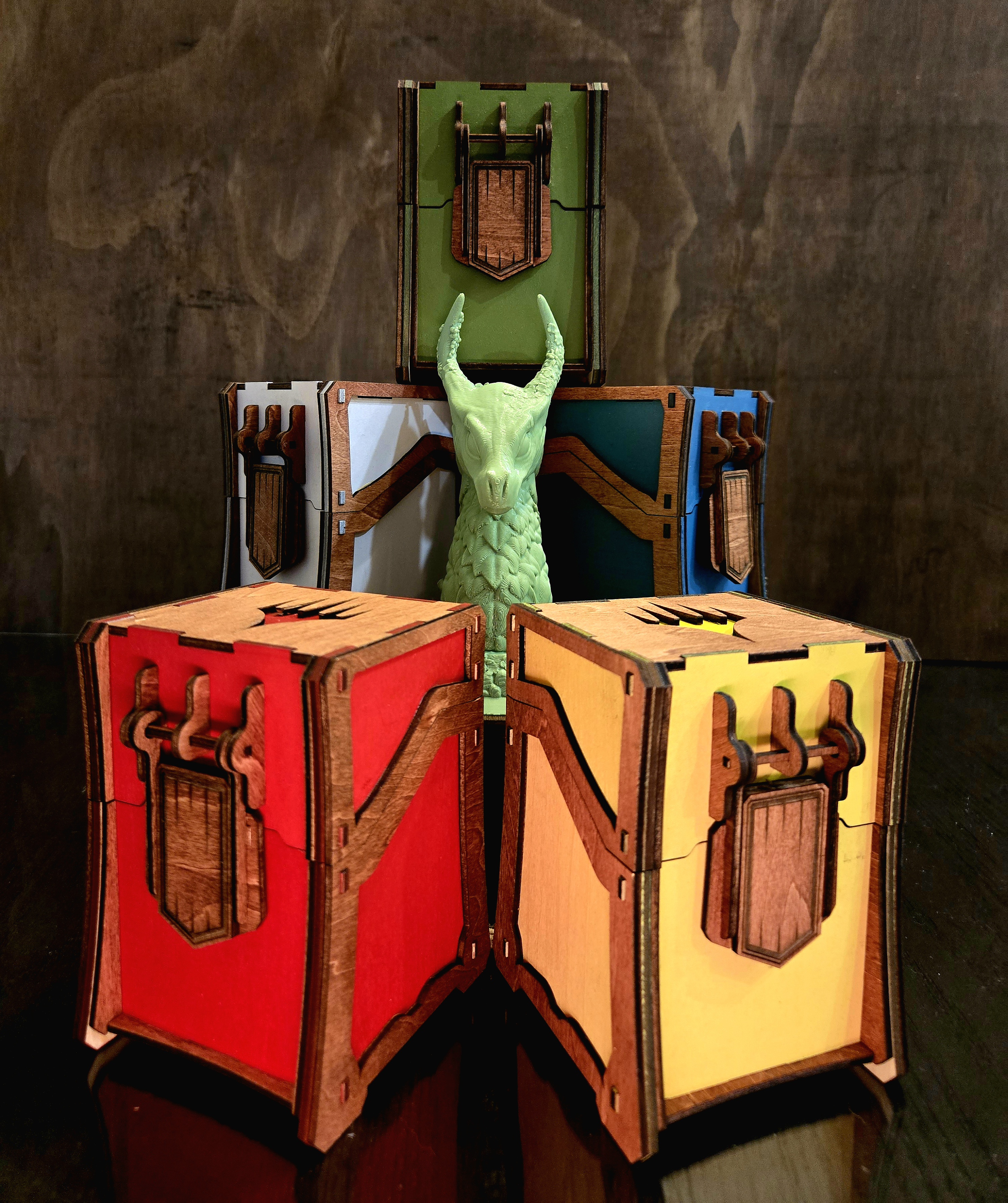 Commander Deck Box — With Hinged Lid, Latch, & MTG Emblem