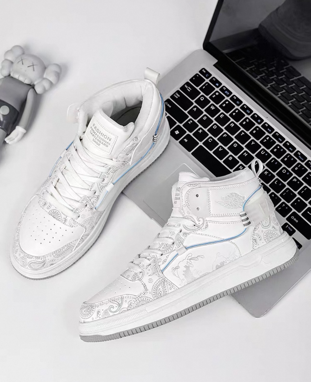 Baskets montantes blanches