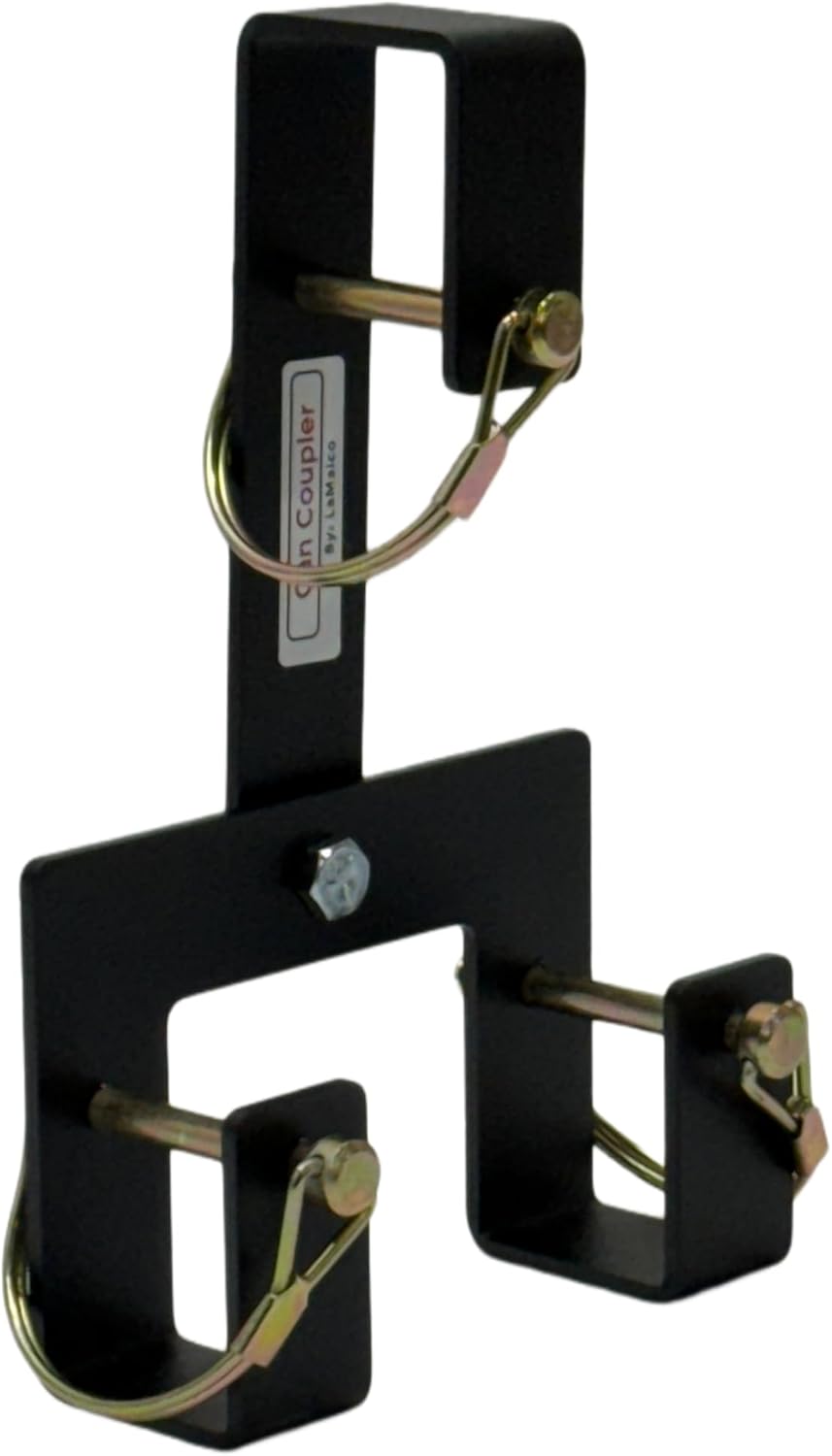 Garbage Commander Can Coupler – Hook & Tow Multiple Wheeled Trash Bins with Heavy-Duty Steel