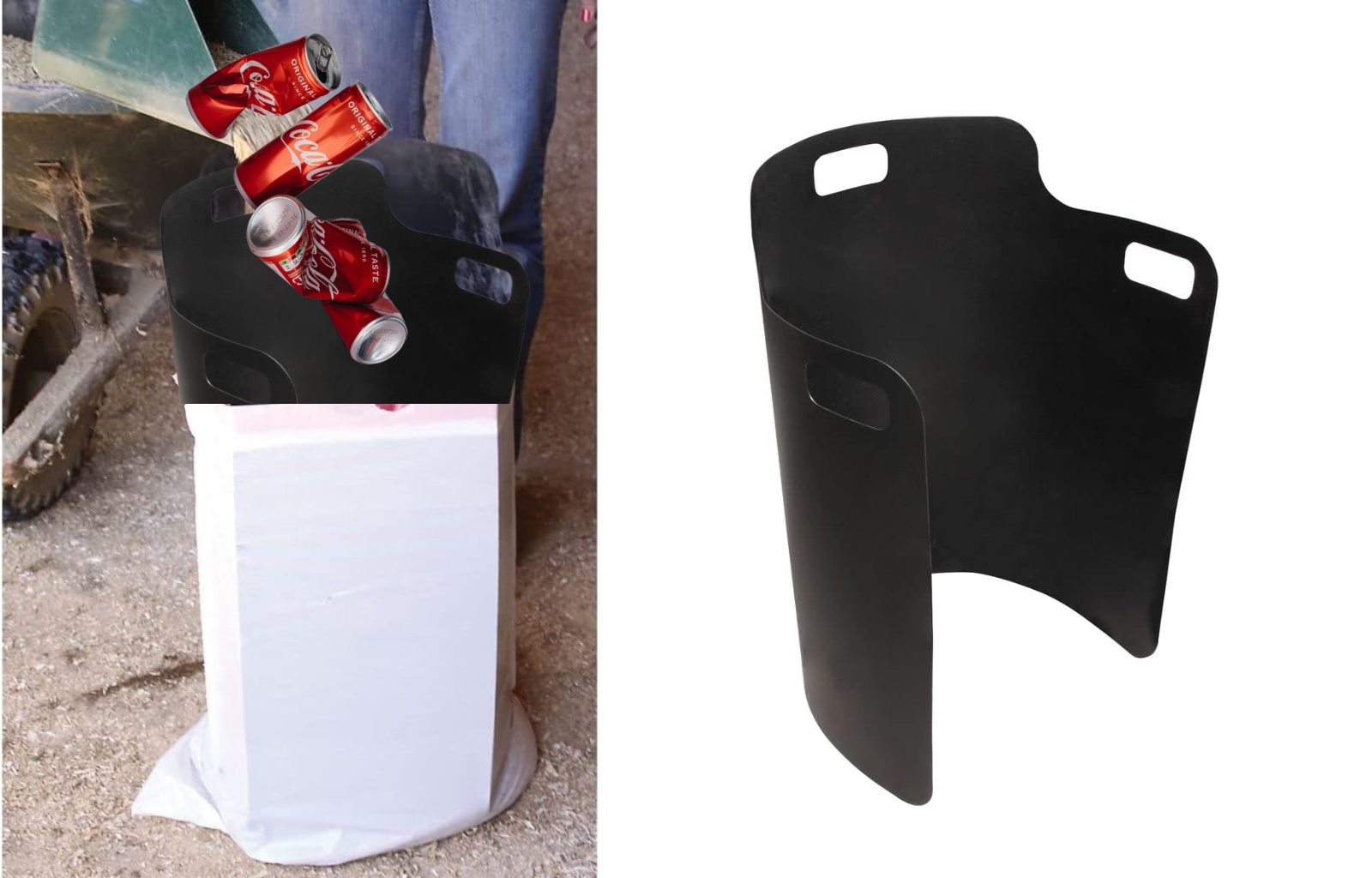 Dura-Tech Bag Loading Tool – One-Person Filler for Recycling Bags from Sorting Bins