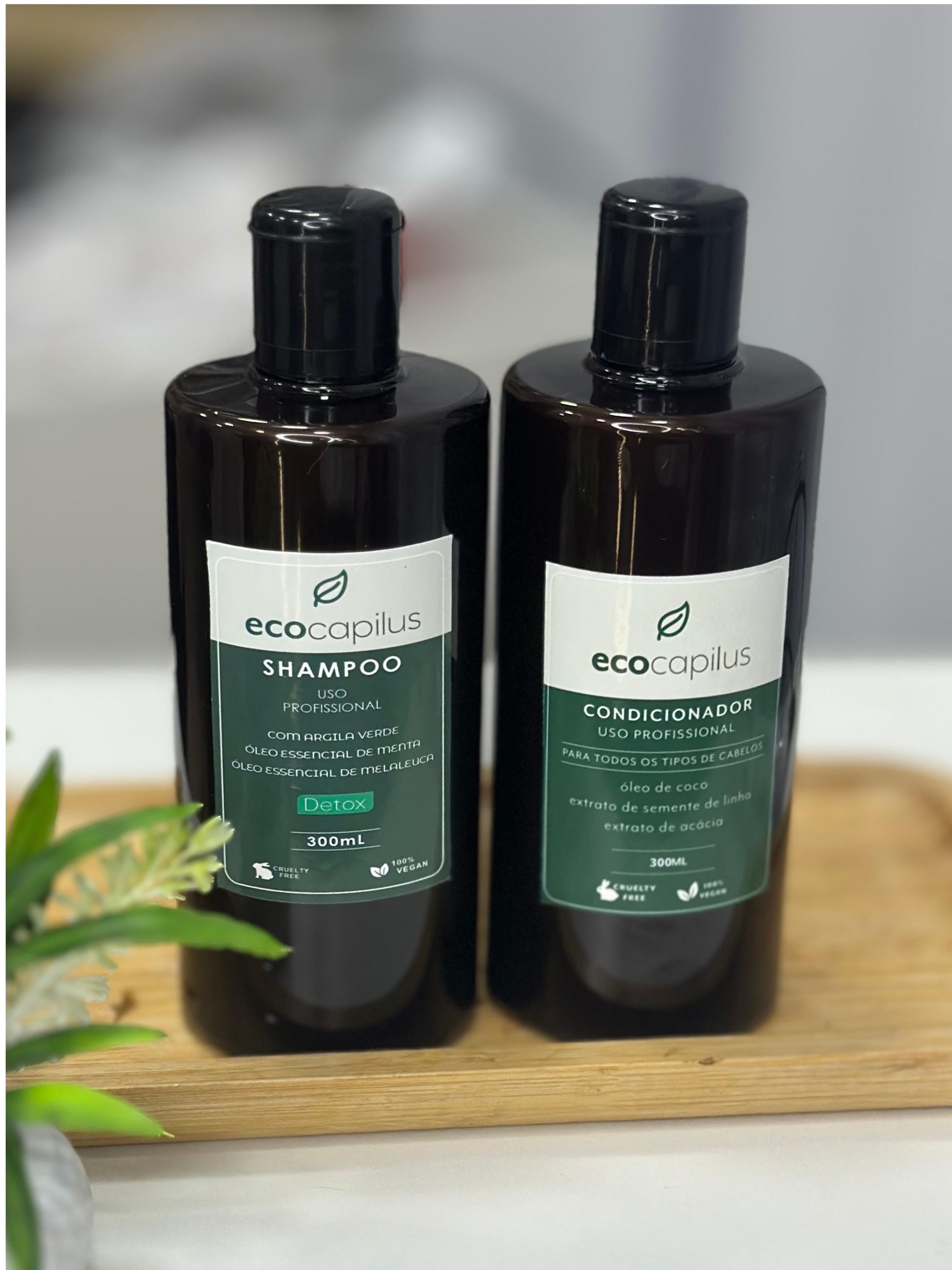 KIT SHAMPOO E CONDICIONADOR DETOX - ECOLÓGICA HAIR 300ML