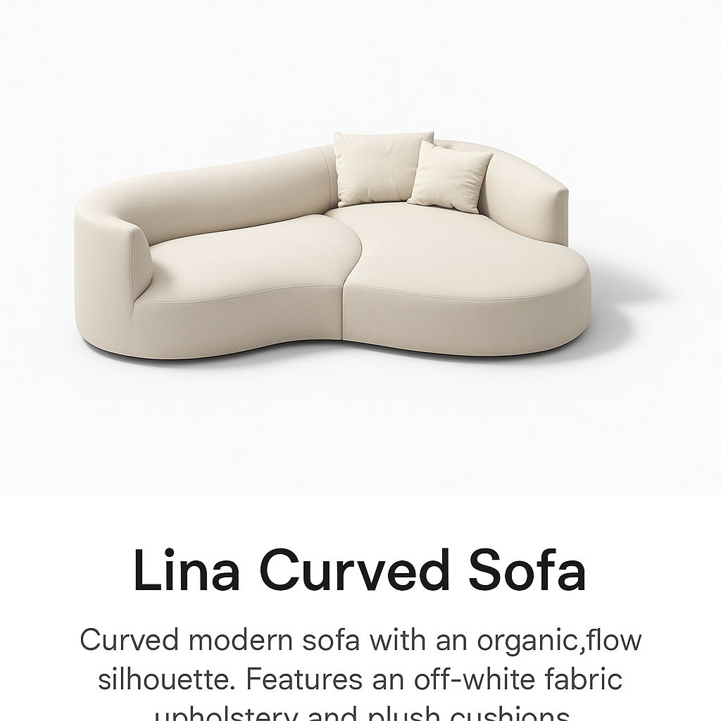 Lina Curved Sofa
