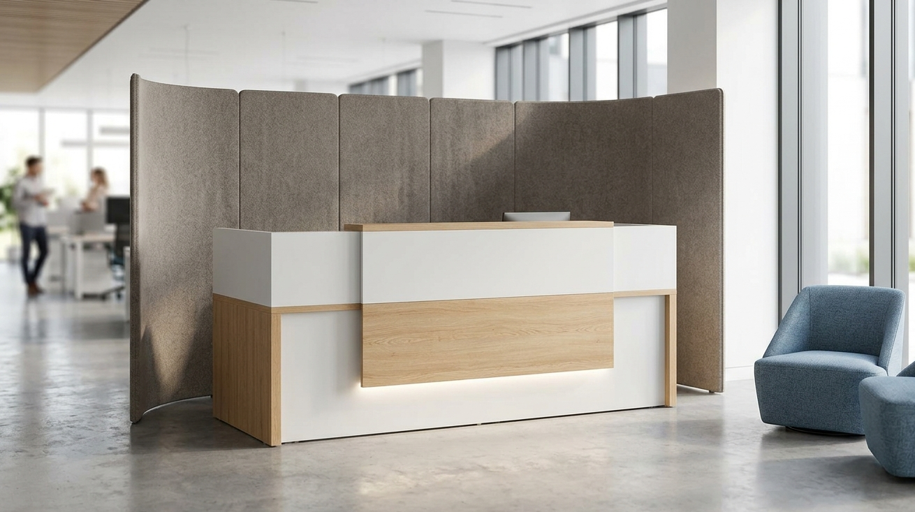 Comptoir d'accueil moderne