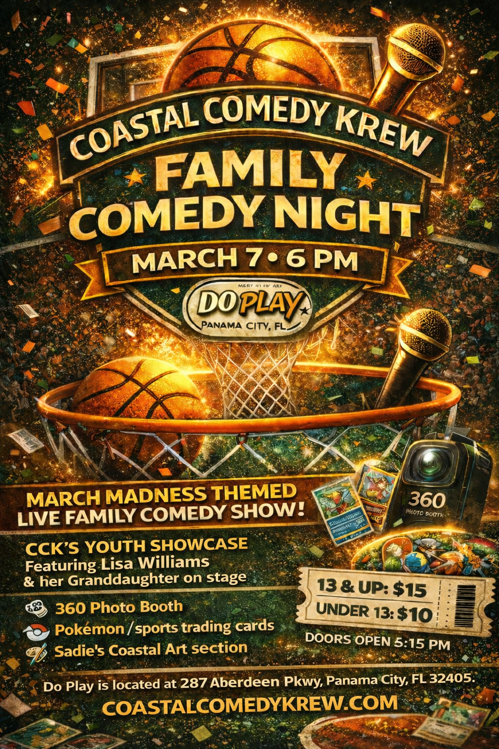 Over 13-Coastal Comedy Krew Family Show @ Do Play
