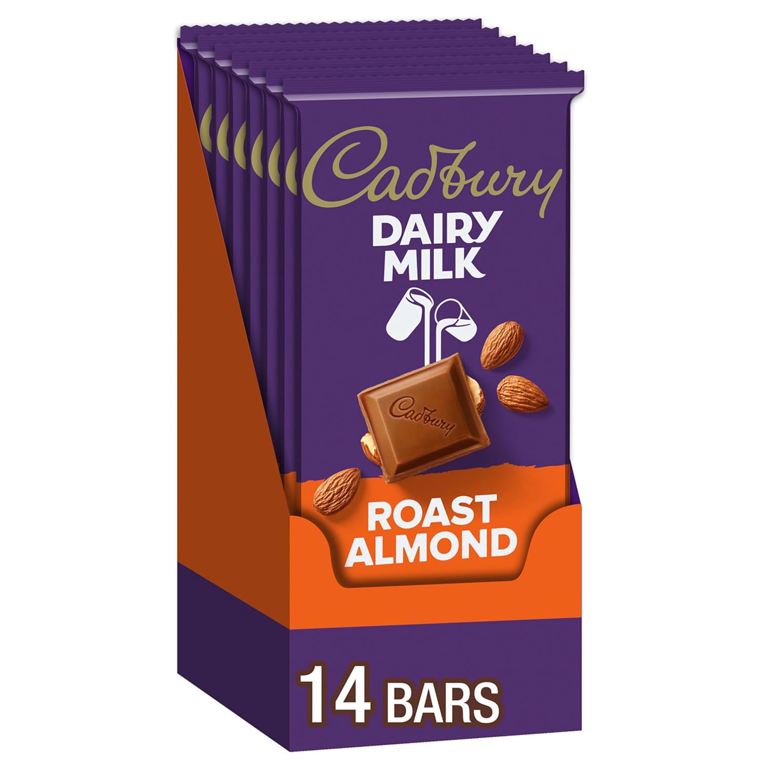 Cadbury Dairy Milk Roast Almond Chocolate Bars