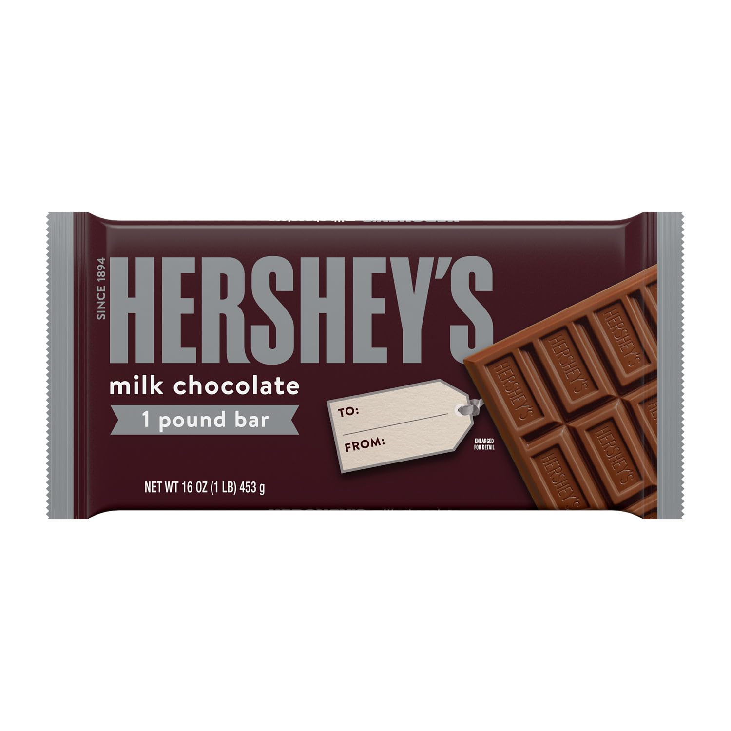 HERSHEY'S Milk Chocolate 1 Pound Bar