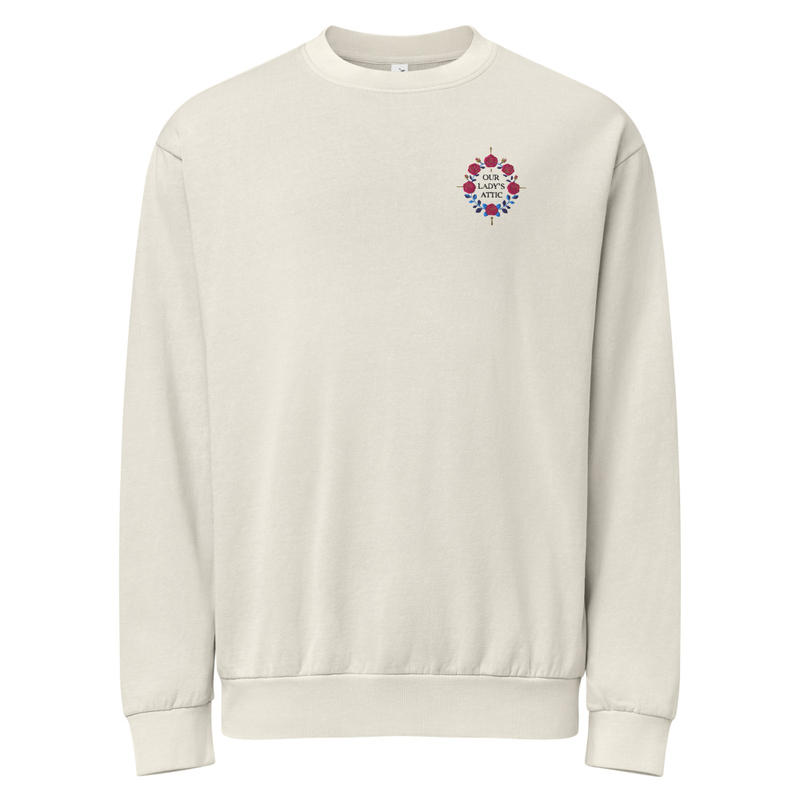 Our Lady's Attic Embroidered Sweatshirt