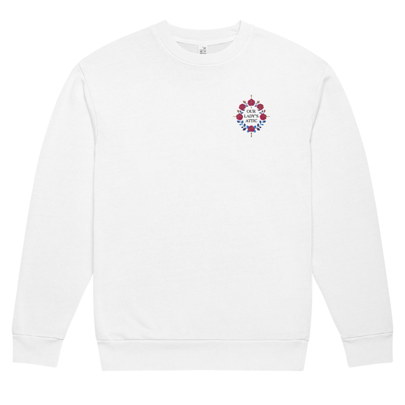 Our Lady's Attic Embroidered Sweatshirt