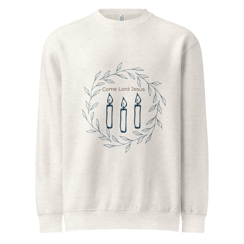 "Come Lord Jesus" Advent Wreath Sweatshirt