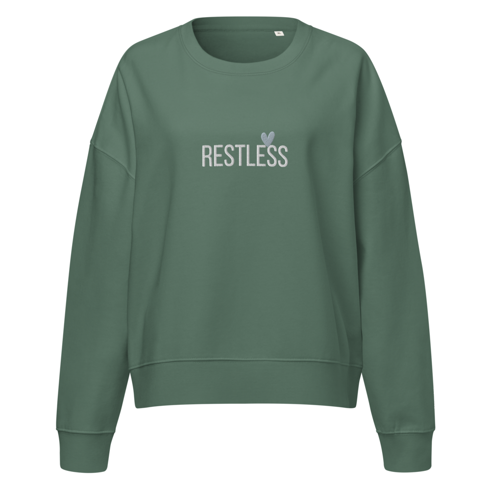 St. Augustine Restless Women’s organic crew neck sweatshirt