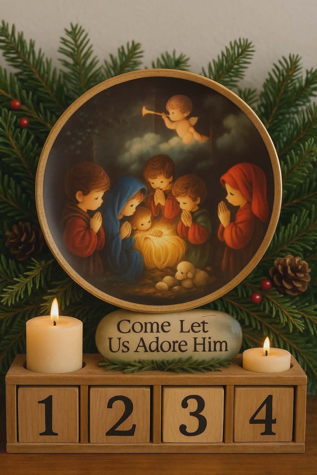Come Let Us Adore Him - Precious Moments Collector Plate