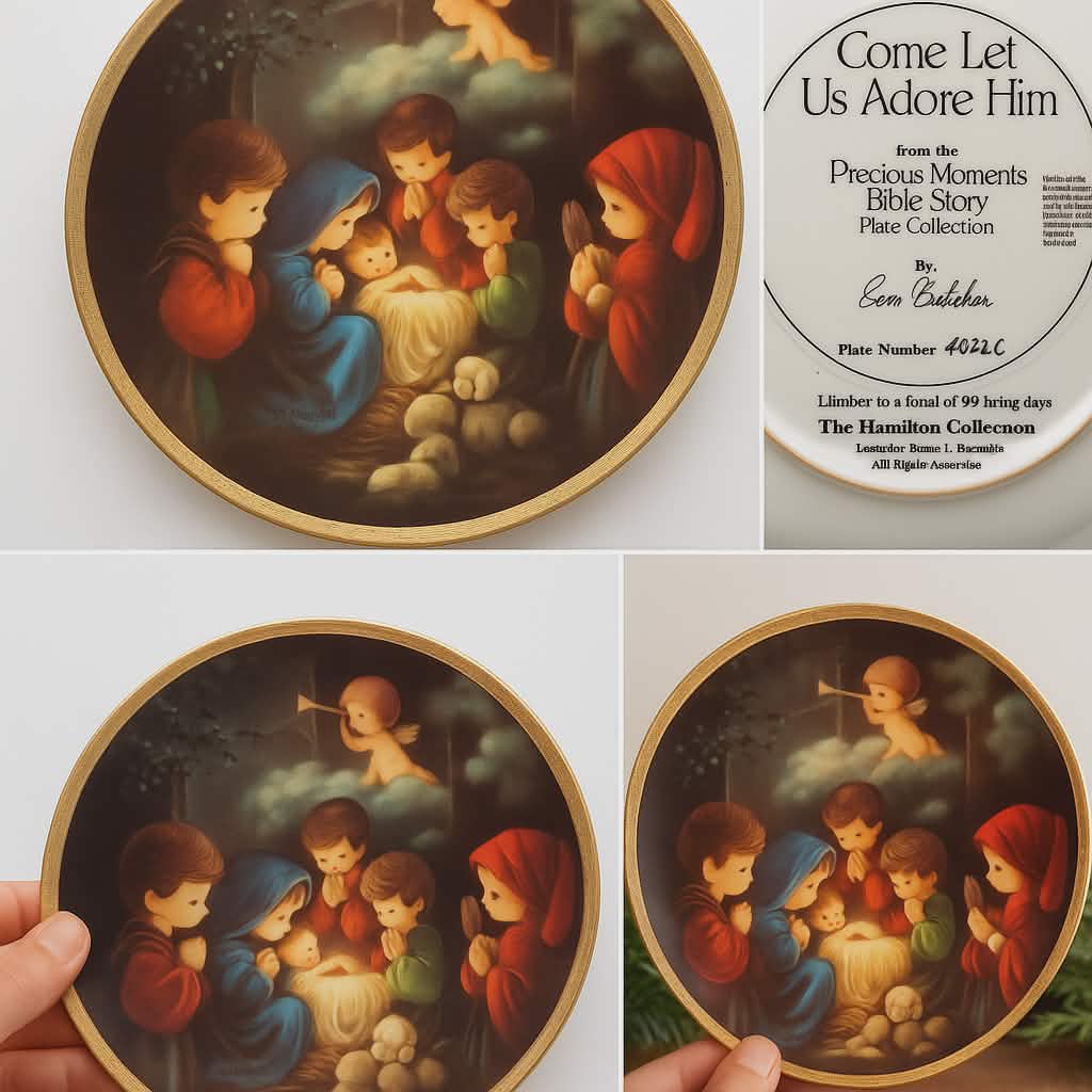 Come Let Us Adore Him - Precious Moments Collector Plate