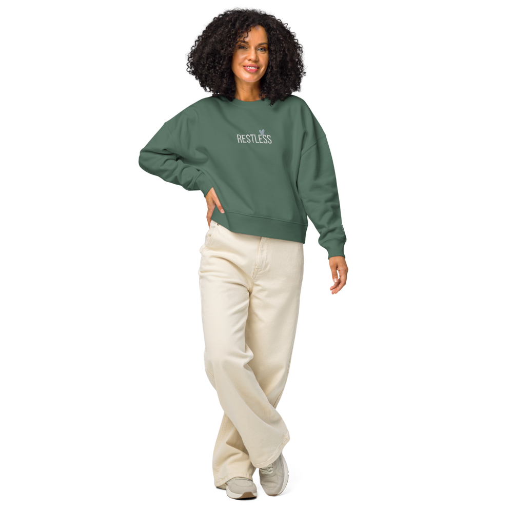 St. Augustine Restless Women’s organic crew neck sweatshirt