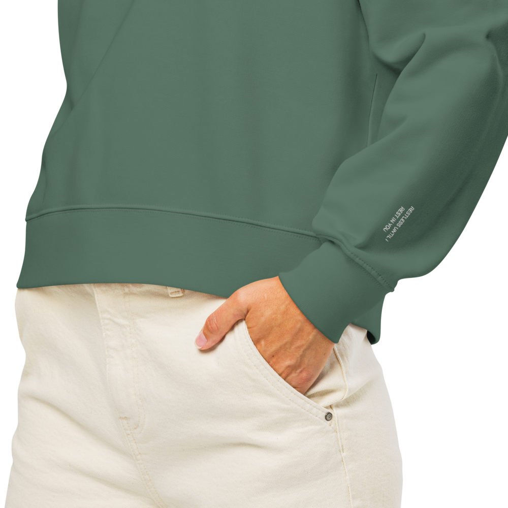 St. Augustine Restless Women’s organic crew neck sweatshirt