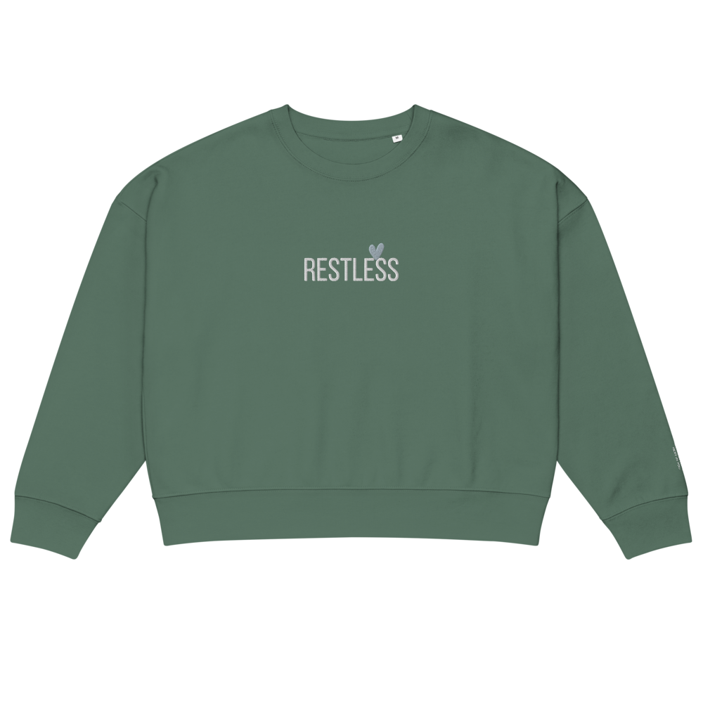 St. Augustine Restless Women’s organic crew neck sweatshirt