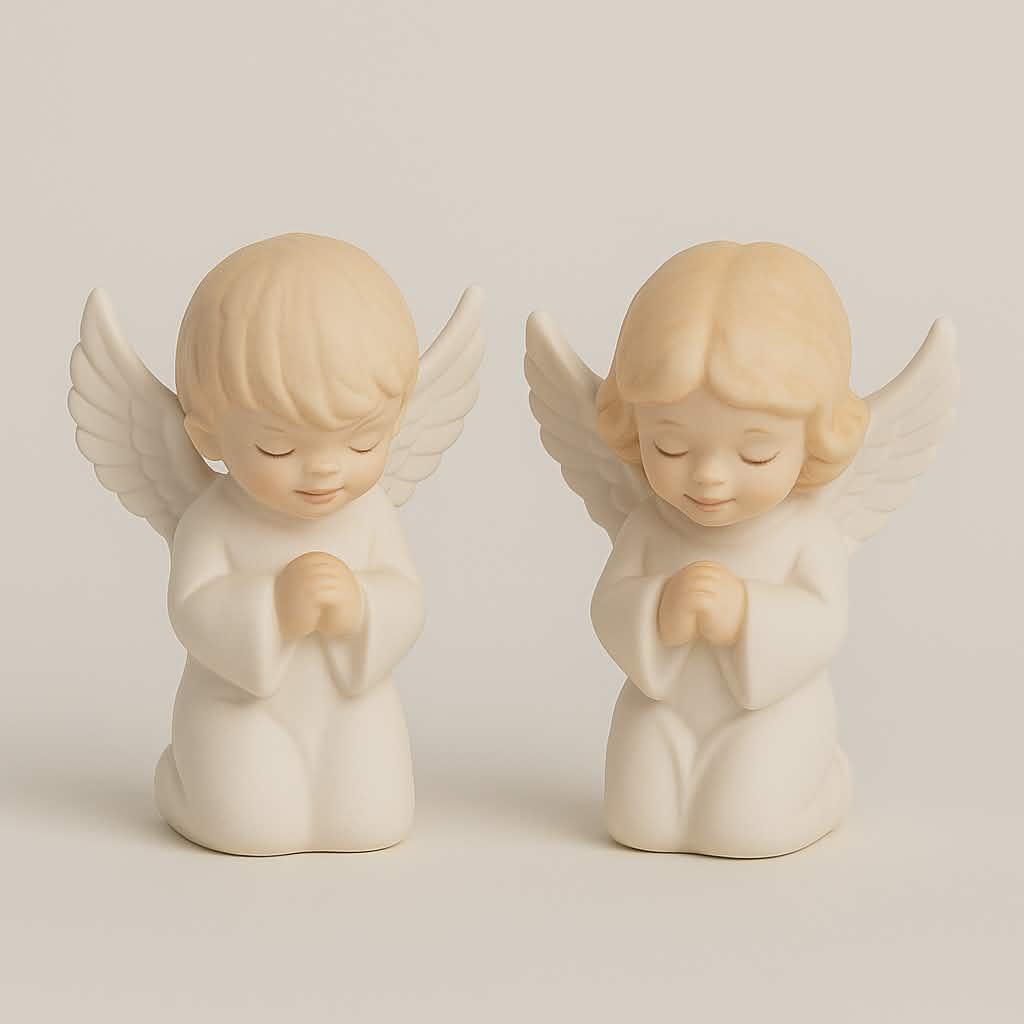 Praying Angel Figurine Duo