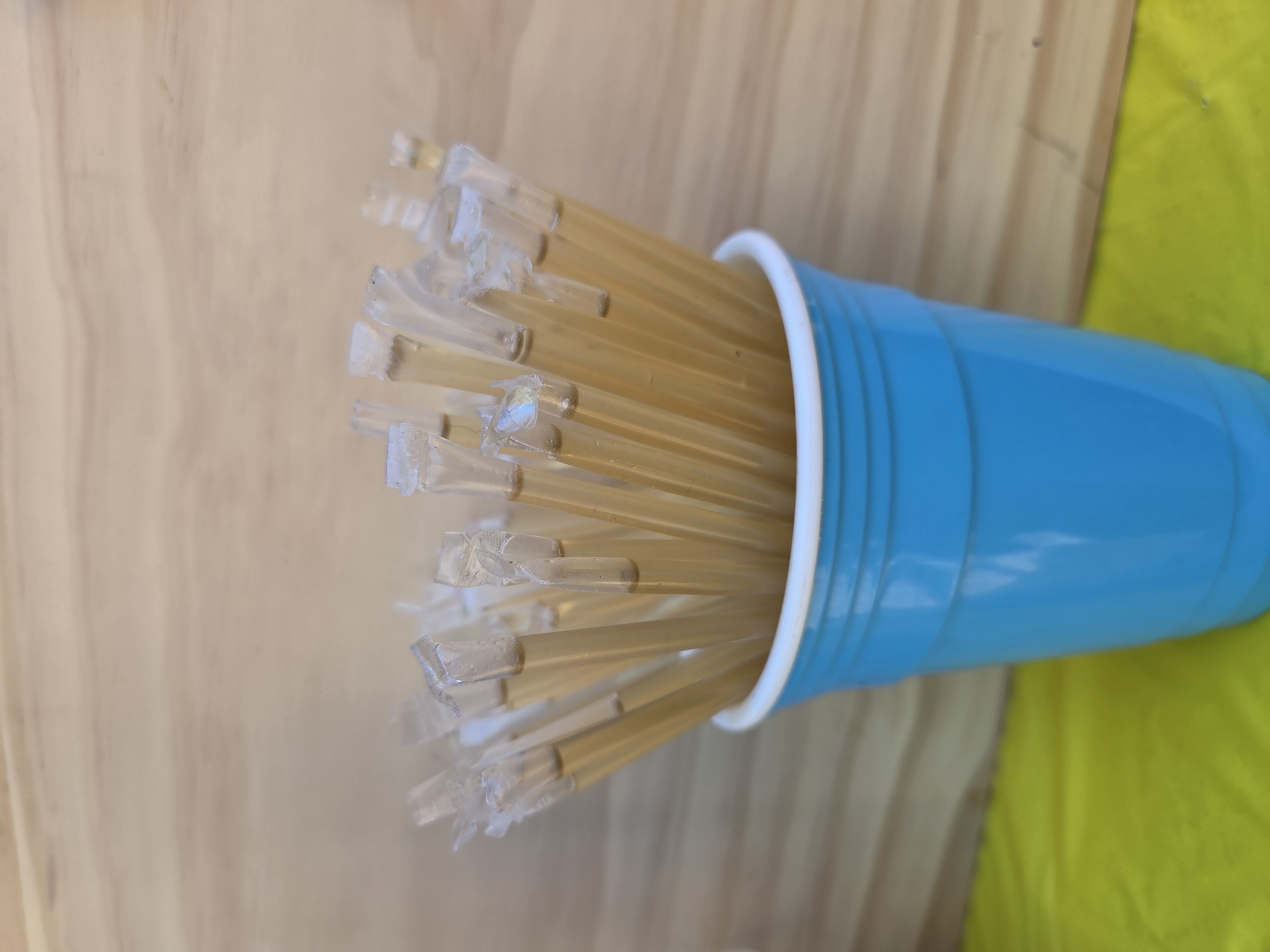 Honey filled straws