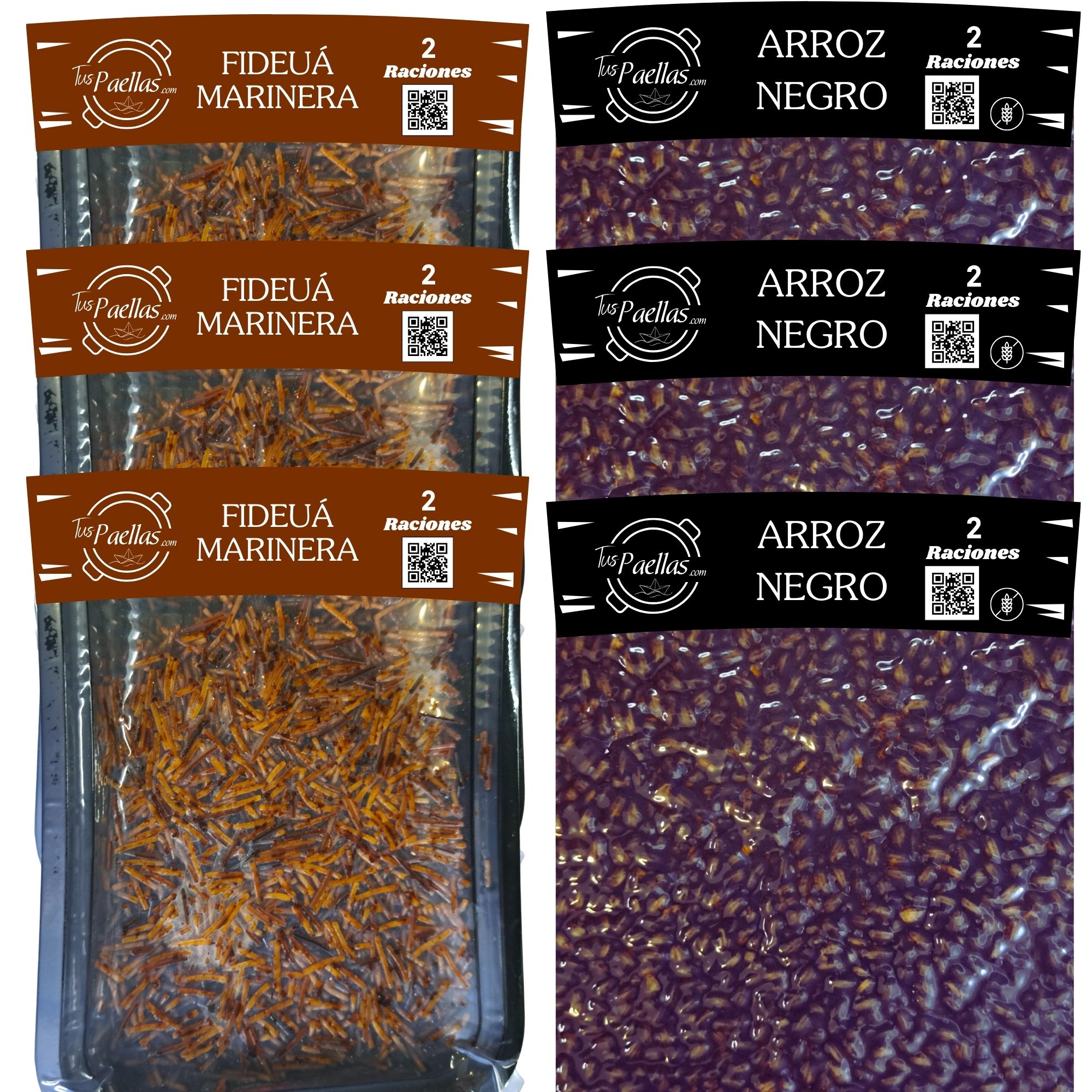 Arroz Negro y Fideuá (Pack 6)